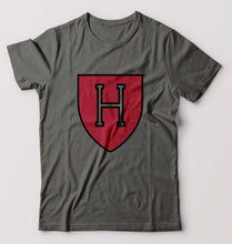 Load image into Gallery viewer, Harvard T-Shirt for Men-S(38 Inches)-Charcoal-Ektarfa.online
