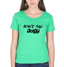 Load image into Gallery viewer, How&#39;s The Josh T-Shirt for Women-Flag Green-Ektarfa.online
