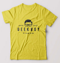 Load image into Gallery viewer, Geek T-Shirt for Men-Yellow-Ektarfa.online
