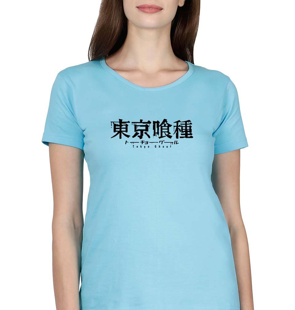 Tokyo Ghoul T-Shirt for Women-XS(32 Inches)-SkyBlue-Ektarfa.online