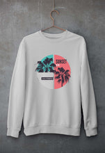 Load image into Gallery viewer, Sunset California Unisex Sweatshirt for Men/Women-S(40 Inches)-Grey Melange-Ektarfa.online
