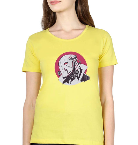 Cyberpunk T-Shirt for Women-Yellow-Ektarfa.online