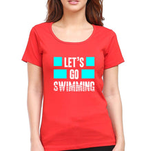 Load image into Gallery viewer, Swimming T-Shirt for Women-Red-Ektarfa.online

