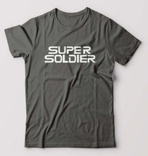 Load image into Gallery viewer, Super Soldier T-Shirt for Men-S(38 Inches)-Charcoal-Ektarfa.online
