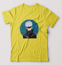 Load image into Gallery viewer, Gojo Satoru Anime T-Shirt for Men-Yellow-Ektarfa.online
