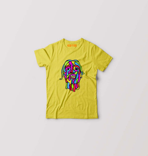 Asap Rocky Kids T-Shirt for Boy/Girl-Mustard Yellow-Ektarfa.online
