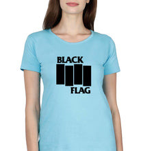Load image into Gallery viewer, Black Flag T-Shirt for Women-SkyBlue-Ektarfa.online
