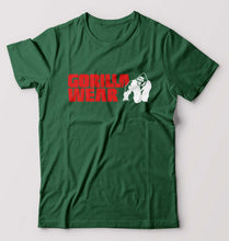 Load image into Gallery viewer, Gorilla Wear T-Shirt for Men-S(38 Inches)-Bottle Green-Ektarfa.online
