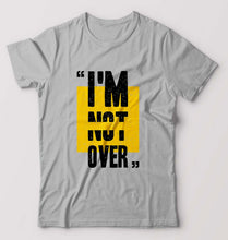 Load image into Gallery viewer, I&#39;M Not Over T-Shirt for Men-S(38 Inches)-Grey Melange-Ektarfa.online
