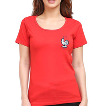 Load image into Gallery viewer, France Football T-Shirt for Women-Red-Ektarfa.online
