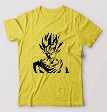 Load image into Gallery viewer, Anime Goku T-Shirt for Men-S(38 Inches)-Yellow-Ektarfa.online
