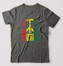 Load image into Gallery viewer, Bob Marley Peace T-Shirt for Men-Charcoal-Ektarfa.online
