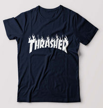 Load image into Gallery viewer, Thrasher T-Shirt for Men-Navy Blue-Ektarfa.online
