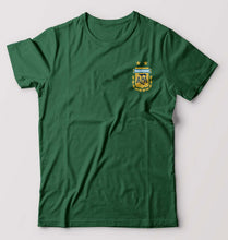 Load image into Gallery viewer, Argentina Football T-Shirt for Men-S(38 Inches)-Bottle Green-Ektarfa.online
