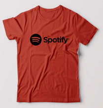 Load image into Gallery viewer, Spotify T-Shirt for Men-Brick Red-Ektarfa.online
