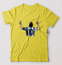Load image into Gallery viewer, Messi T-Shirt for Men-S(38 Inches)-Yellow-Ektarfa.online
