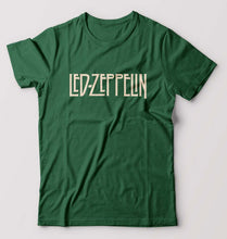 Load image into Gallery viewer, Led Zeppelin T-Shirt for Men-S(38 Inches)-Bottle Green-Ektarfa.online
