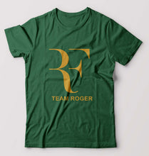 Load image into Gallery viewer, Roger Federer T-Shirt for Men-S(38 Inches)-Bottle Green-Ektarfa.online
