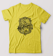 Load image into Gallery viewer, Hufflepuff Harry Potter T-Shirt for Men-S(38 Inches)-Yellow-Ektarfa.online
