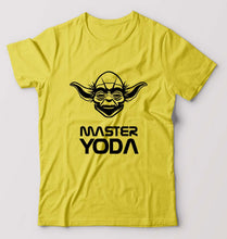 Load image into Gallery viewer, Yoda Star Wars T-Shirt for Men-S(38 Inches)-Yellow-Ektarfa.online
