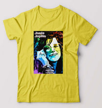 Load image into Gallery viewer, Janis Joplin T-Shirt for Men-Yellow-Ektarfa.online
