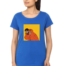Load image into Gallery viewer, Drake T-Shirt for Women-XS(32 Inches)-Royal Blue-Ektarfa.online
