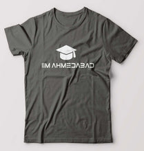 Load image into Gallery viewer, IIM A Ahmedabad T-Shirt for Men-S(38 Inches)-Charcoal-Ektarfa.online

