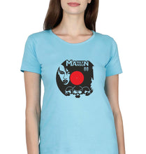 Load image into Gallery viewer, Marilyn Manson T-Shirt for Women-SkyBlue-Ektarfa.online
