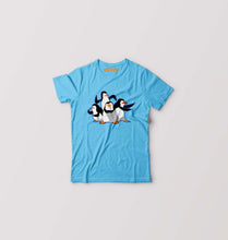 Load image into Gallery viewer, Penguins of Madagascar Kids T-Shirt for Boy/Girl-Light Blue-Ektarfa.online

