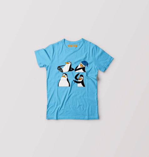 Penguin Kids T-Shirt for Boy/Girl-Light Blue-Ektarfa.online