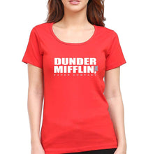 Load image into Gallery viewer, Dunder Mifflin T-Shirt for Women-XS(32 Inches)-Red-Ektarfa.online

