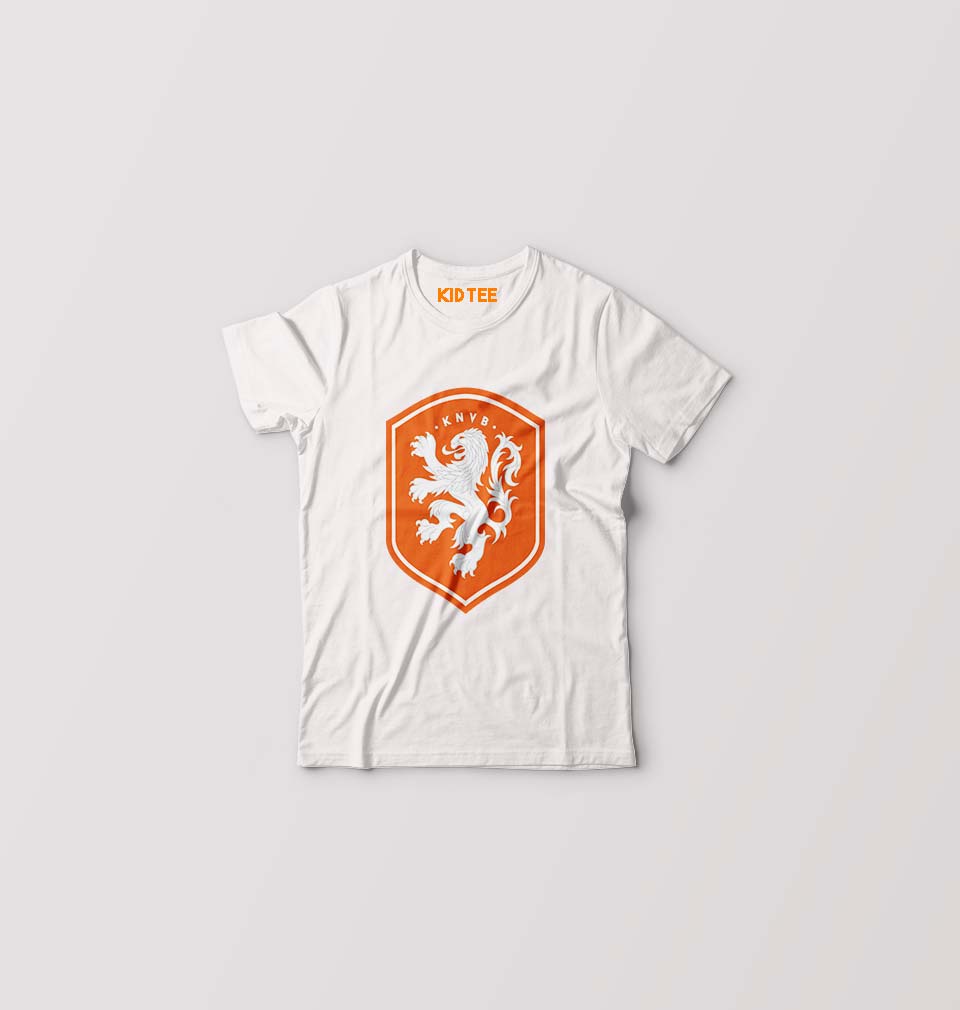 Netherlands Football Kids T-Shirt for Boy/Girl-0-1 Year(20 Inches)-White-Ektarfa.online