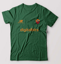 Load image into Gallery viewer, A.S. Roma 2021-22 T-Shirt for Men-S(38 Inches)-Bottle Green-Ektarfa.online
