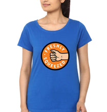 Load image into Gallery viewer, Orange Cassidy - Freshly Squeezed T-Shirt for Women-XS(32 Inches)-Royal Blue-Ektarfa.online
