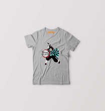 Load image into Gallery viewer, Demon Slayer Kids T-Shirt for Boy/Girl-Grey-Ektarfa.online
