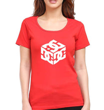 Load image into Gallery viewer, DC T-Shirt for Women-XS(32 Inches)-Red-Ektarfa.online
