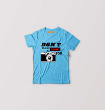 Load image into Gallery viewer, don&#39;t make me shoot u Kids T-Shirt for Boy/Girl-Light Blue-Ektarfa.online
