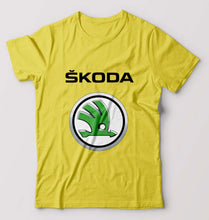 Load image into Gallery viewer, Skoda T-Shirt for Men-S(38 Inches)-Yellow-Ektarfa.online
