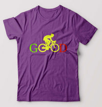 Load image into Gallery viewer, Cycling Good T-Shirt for Men-Purple-Ektarfa.online
