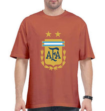 Load image into Gallery viewer, Argentina Football Oversized T-Shirt for Men-Coral-Ektarfa.online
