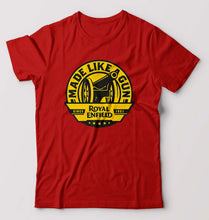 Load image into Gallery viewer, Royal Enfield T-Shirt for Men-S(38 Inches)-Red-Ektarfa.online
