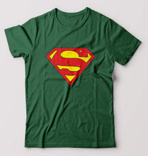 Load image into Gallery viewer, Superman T-Shirt for Men-S(38 Inches)-Dark Green-Ektarfa.online
