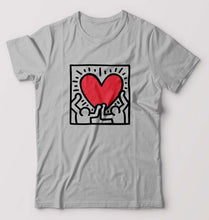 Load image into Gallery viewer, Keith Haring T-Shirt for Men-S(38 Inches)-Grey Melange-Ektarfa.online
