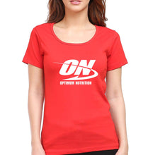 Load image into Gallery viewer, optimum nutrition (ON) T-Shirt for Women-Red-Ektarfa.online
