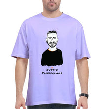 Load image into Gallery viewer, Justin Timberlake Oversized T-Shirt for Men-Lavender-Ektarfa.online

