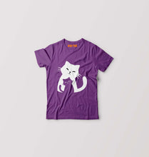 Load image into Gallery viewer, Cat T-Shirt for Boy/Girl-0-1 Year(20 Inches)-Purple-Ektarfa.online
