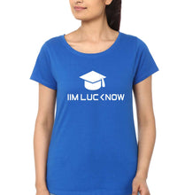 Load image into Gallery viewer, IIM L Lucknow T-Shirt for Women-XS(32 Inches)-Royal Blue-Ektarfa.online
