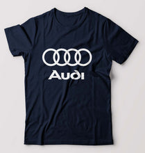 Load image into Gallery viewer, Audi T-Shirt for Men-S(38 Inches)-Navy Blue-Ektarfa.online
