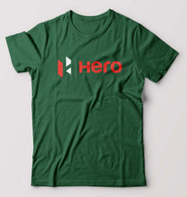 Load image into Gallery viewer, Hero MotoCorp T-Shirt for Men-S(38 Inches)-Bottle Green-Ektarfa.online
