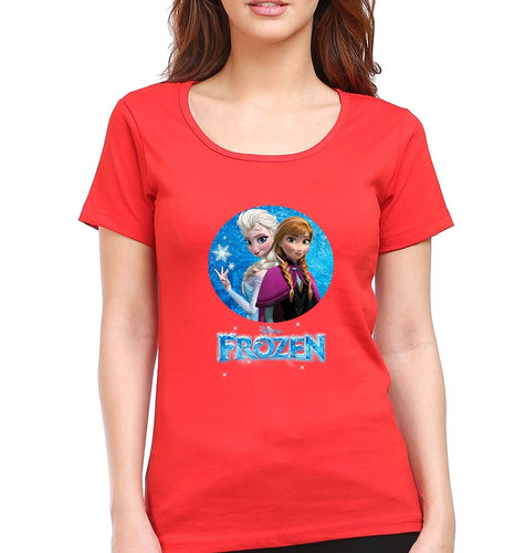 Frozen Elsa T-Shirt for Women-Red-Ektarfa.online